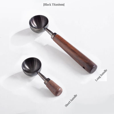 Green Tea Brewing Made Easy with 15ml 30ml Measuring Scoops Walnut Handle Accessories