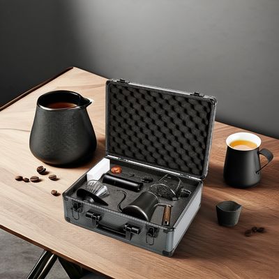 Gift Box Included Ceramic Coffee Set Modern Hand Brewed Kit in Minimalist Design