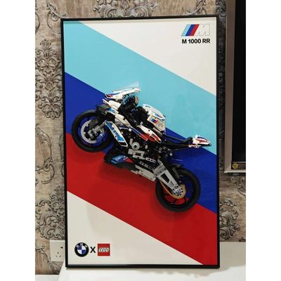 Polycarbonate Modern Art Deco Decorative Glass Photo Frame for Car Display and Wall/Table Showcase