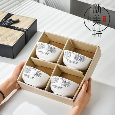Dinnerware Sets Exquisite Smooth Stoneware Tableware with Customized Bowls and Plates