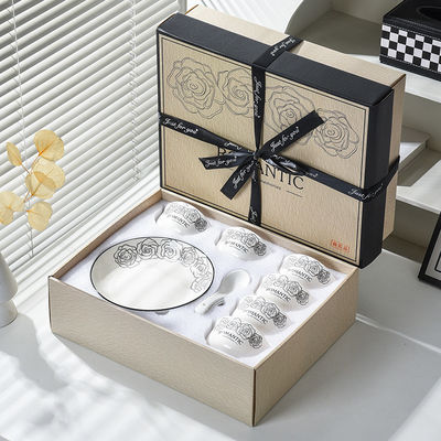 Dinnerware Sets Exquisite Smooth Stoneware Tableware with Customized Bowls and Plates