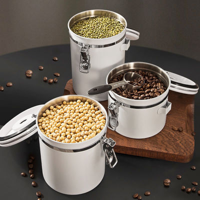Multifunctional Stainless Steel Coffee Bean Storage Container with Custom Logo 1500ml