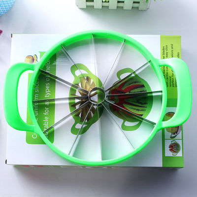 Customized Logo Bamboo Watermelon Cutter for Easy Fast Slicing of Fruits Vegetables
