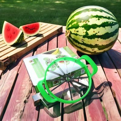 Customized Logo Bamboo Watermelon Cutter for Easy Fast Slicing of Fruits Vegetables