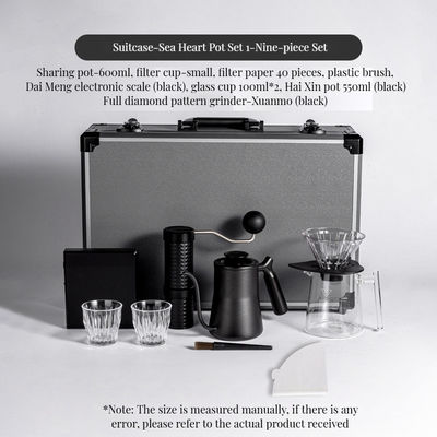 Barista Tools for Home Hotel Restaurant Office Includes Manual Grinder and Share Pot