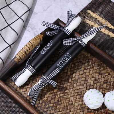 Custom Size Exquisite Pastry Board High Value Mini Silk Screen Rolling Pin for Noodles