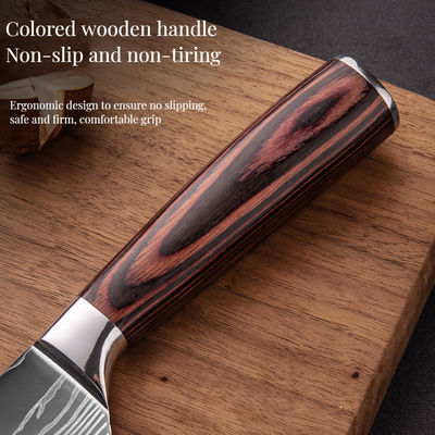Function Durable Kitchen Tools 67 Layer Damascus Chef Knives with Rosewood Handle End
