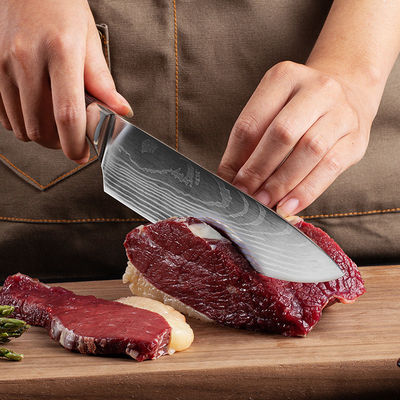 Wood Handle Stainless Steel Cleaver Set for Chopping Boning and Butcher's Work