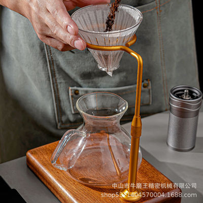 Food Grade Materials of Solid Wooden Coffee Drip Station for Pour Over Coffee Maker