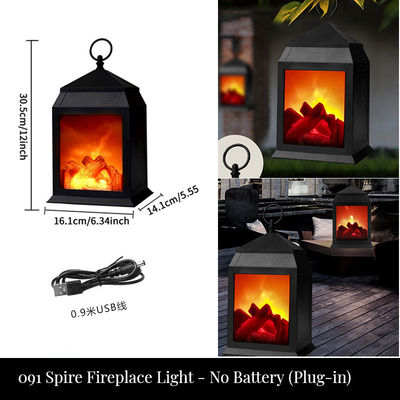 Indoor LED Wall Lamp with Custom Size Accepted and Touch Flame Fireplace Light Design
