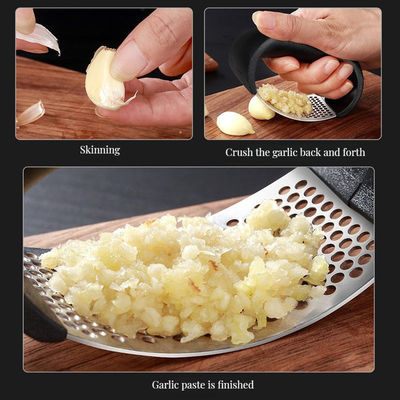 Customized Logo Easy Clean Bamboo Kitchen Gadgets Mincer for Ginger and Garlic Slicer