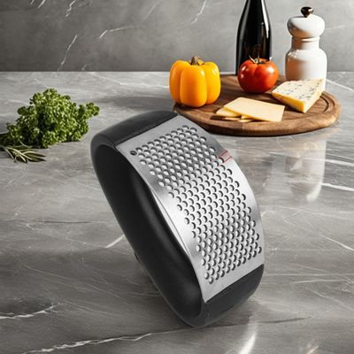 Stainless Steel Manual Grinder Bamboo Onion Grater and Garlic Slicer for Vegetables Stocked