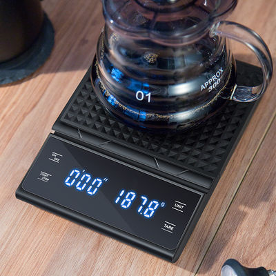 Rectangle High Precision 3kg/0.1g Kitchen Scale with Timer and Back-Lit LCD Display