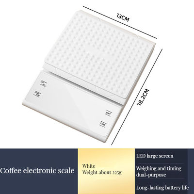 Rectangle High Precision 3kg/0.1g Kitchen Scale with Timer and Back-Lit LCD Display