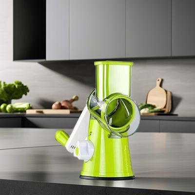 Three-in-One Drum Vegetable Cutter Hand Rotating Mutifunction Cutting Slicer for Cutting