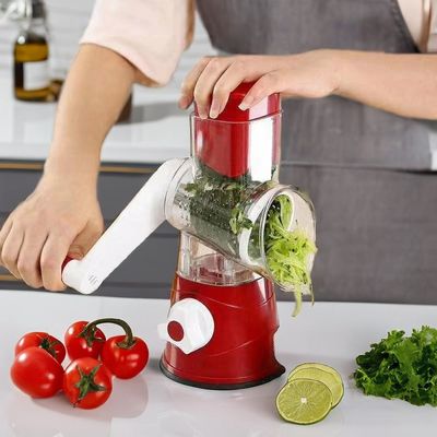 Three-in-One Drum Vegetable Cutter Hand Rotating Mutifunction Cutting Slicer for Cutting