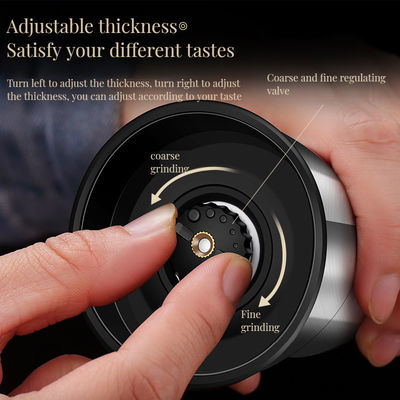 Stainless Steel Manual Bamboo Spice Grinder Function Pepper Mill Salt for Home Kitchen