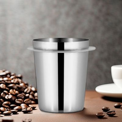 STAINLESS STEEL 51/58mm Espresso Dosing Cup with Powder Feeder Coffee Sniffing Mug