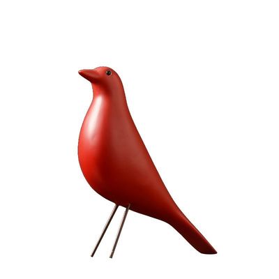 Multicolor Resin Bird Ornaments for Home Living Room Tables Custom Shape and Style