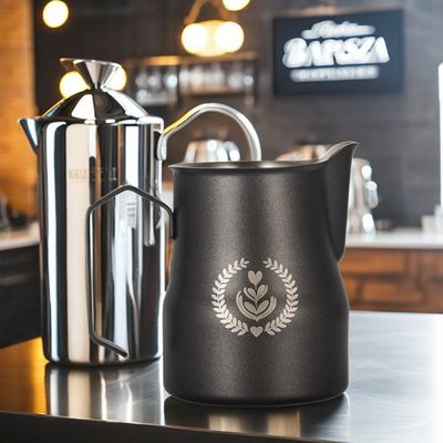 Special 350ml/500ml Stainless Steel Espresso Coffee Pitcher with American Style Design