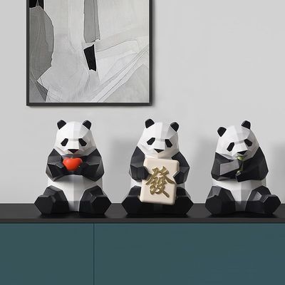 Promotion Gifts Static PVC Plastic Goat Sheep Models for Child Table Panda Decorations