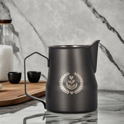 350ml/500ml Stainless Steel Latte Milk Pitcher Espresso Jug with BAMBOO Functionality