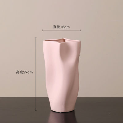 Create a Chic and Modern Atmosphere with This Unique Paper Basket Shaped Ceramic Vase
