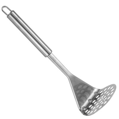 Bamboo Potato Smasher Stainless Steel Slicing Press for Making Perfect Mashed Potatoes
