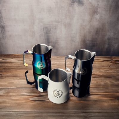 Stainless Steel Milk Pitcher for Foam Art in Espresso and Latte Function Foam Milk