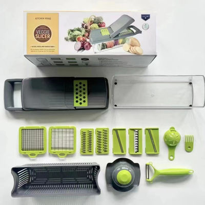 15 in 1 Multi-Functional Kitchen Tool Hand Vegetable Slicer for Onions Garlic and More