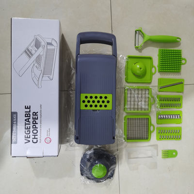 15 in 1 Multi-Functional Kitchen Tool Hand Vegetable Slicer for Onions Garlic and More