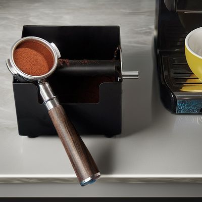 Removable Knock Bar Stainless Steel Silicone Cuboid Knock Box for Coffee Tea Tools