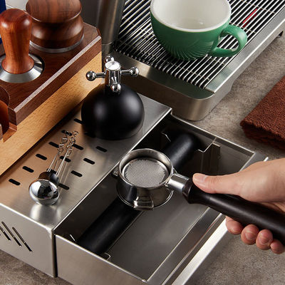 Coffee Tea Tools Thickened Drawer Type Stainless Steel Coffee Knock Container with Rod