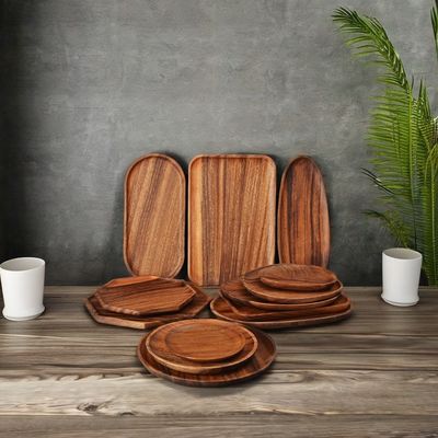 Enhance Your Table Setting with Handcrafted Wooden Fruit Plates and Serving Trays