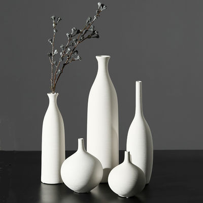 Add a Touch of Sophistication to Your Home with this White Ceramic Tabletop Vase