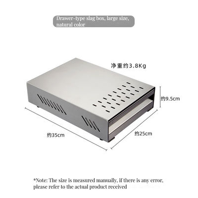 Stainless Steel Knock Box Thickened Drawer Type Container for Espresso Home Coffee Tea