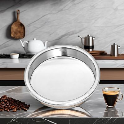 58mm Durable Classic Style Stainless Steel Blind Basket Single Pack Portafilter Cleaning Tool for Coffee Tea