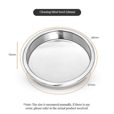 Foam Milk Function Stainless Steel Coffee Portafilter Blind Basket for Espresso Machines