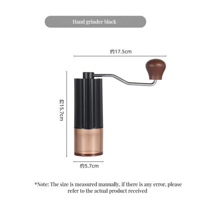 Direct Black Stainless Steel Burr Handheld Coffee Grinder Modern Design Home Utensils