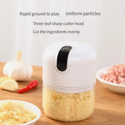 USB Charging Ginger Crusher Sturdy Durable Utensils Type Garlic Press for Cooking Lovers