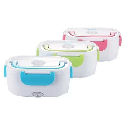 Convenient 238*170*108mm Portable Self-Heating Electric Lunchbox with 2 Lattice Quantity