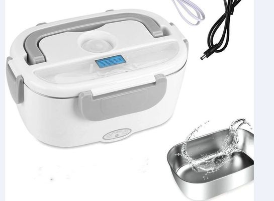 Convenient 238*170*108mm Portable Self-Heating Electric Lunchbox with 2 Lattice Quantity
