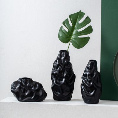 Modern Custom Silver Plated Porcelain Flower Vase for Home Restaurant Hotel Decoration