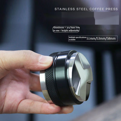 Metal Coffee Leveling Tool for Cafe Accessories 54mm Dual Head Espresso Tamper Distributor
