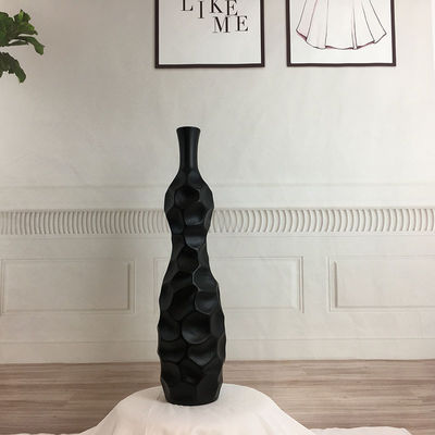 Modern White Gray Matte Finish Ceramic Vase Classical Style for Home Goods Decoration