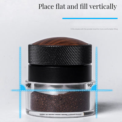 51mm 53mm 58.35mm Gravitational Force Espresso Tamper and Distributor with Silver Cap