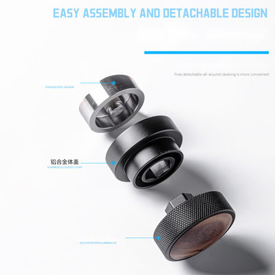 51mm 53mm 58.35mm Gravitational Force Espresso Tamper and Distributor with Silver Cap