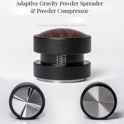 51mm 53mm 58.35mm Gravitational Force Espresso Tamper and Distributor with Silver Cap