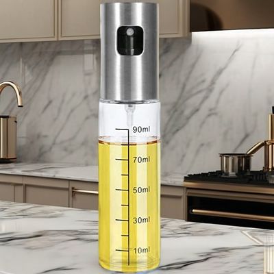 2024 Glass BBQ Barbecue Bottle Set Kitchen Tools with Olive Oil Sprayer Cleaning Brush Funnel