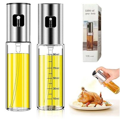 Silver Lecythus Kitchen Home BBQ Sprayer for Grilling Oil Cooking Bottle Dispenser 2024